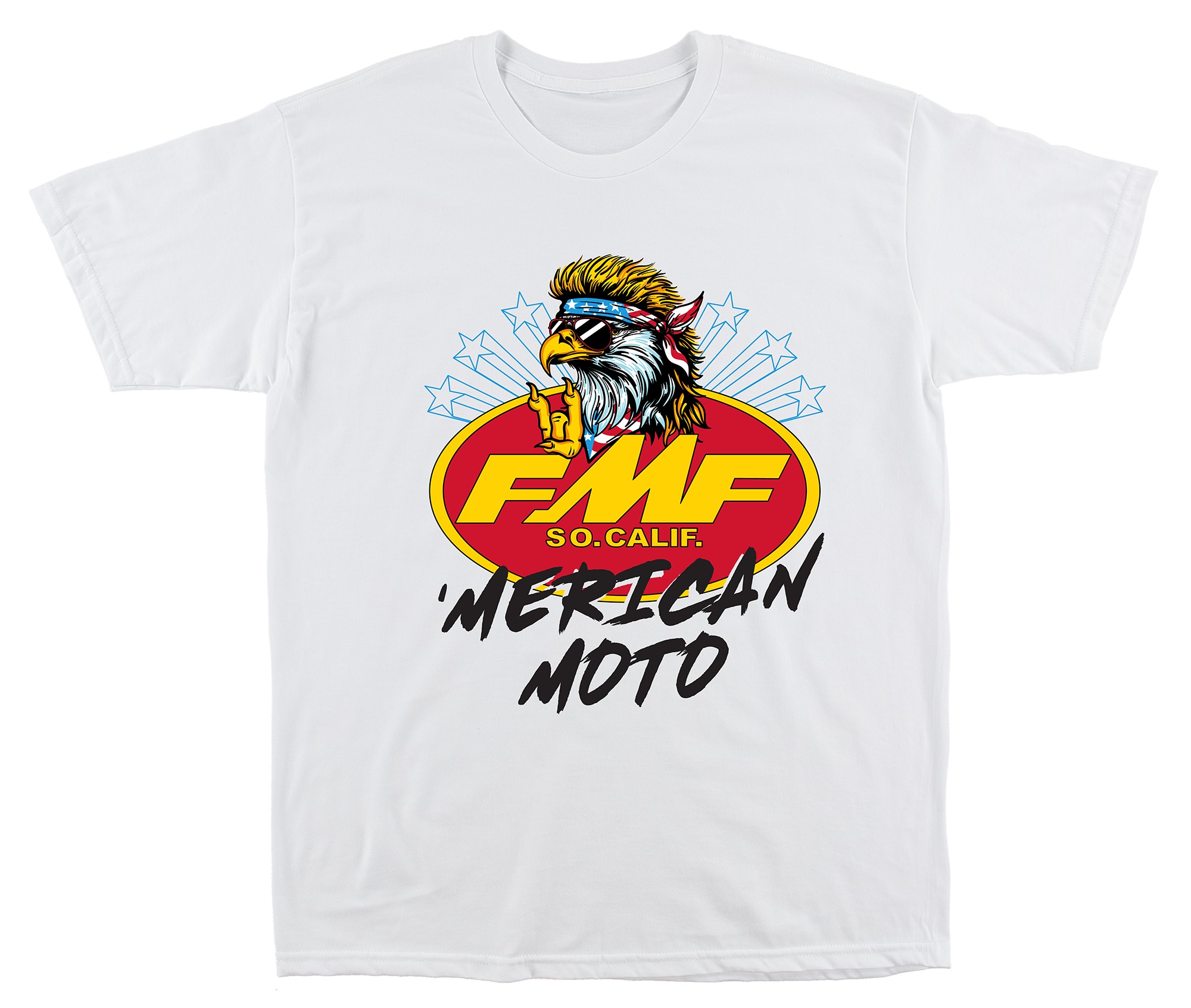 Off White Streetwear Brand - White MERICAN MOTO FMF Racing Off