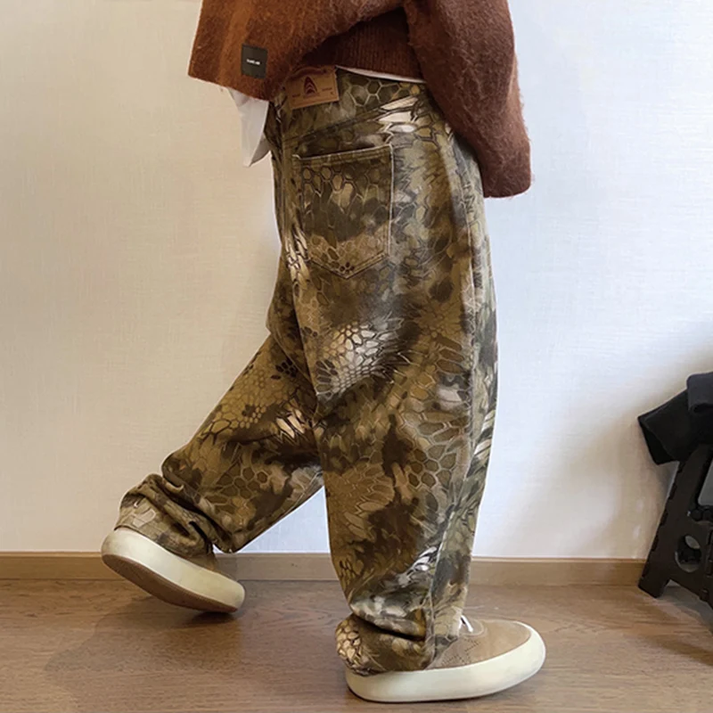 New Men Chic Snake Print Stree - đánh giá và giá Streetwear Brand Popular