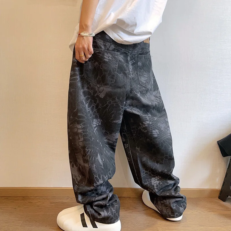 New Men Chic Snake Print Stree - đánh giá và giá Streetwear Brand Popular
